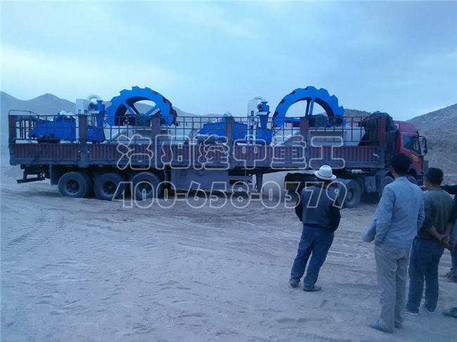 甘肃兰州两台LZ26-35洗砂回收一体机(货到)
